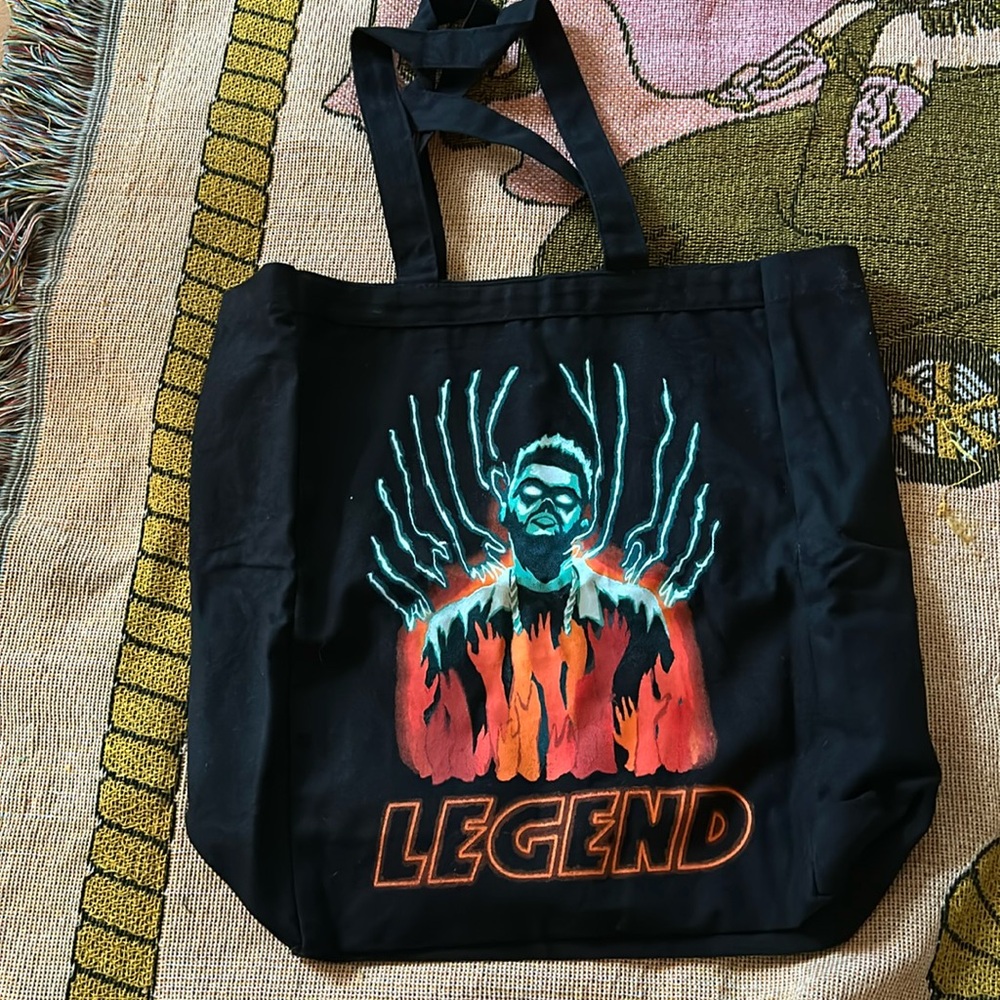 The Weeknd Legend Starboy World Tour Black Tote Bag 2017